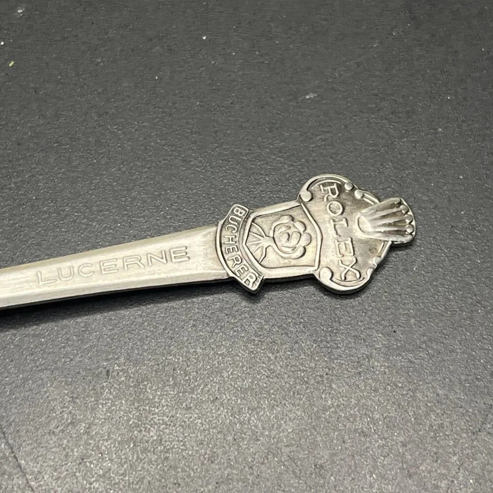 Rolex Lucerne Souvenir Collectible 4.5”Spoon Bucherer of Switzerland Lucerne